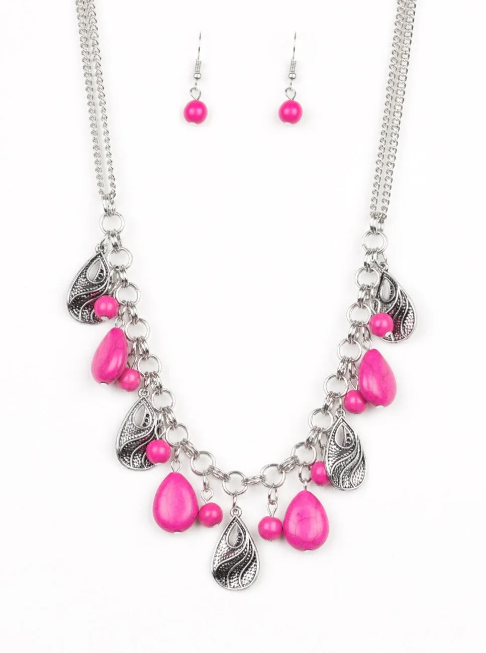  Terra Tranquility Pink Necklace Set