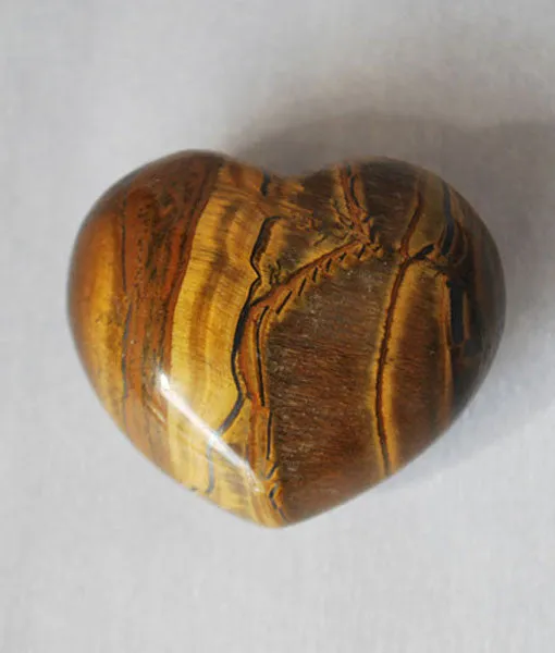 Tiger Eye Heart Stone