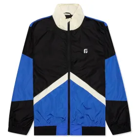 Track Jacket - Black/Ivory/Royal