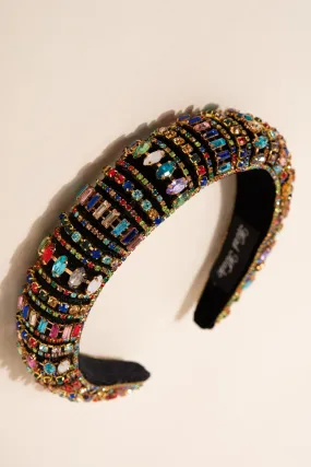 Tribeca Padded Colorful Rhinestone Headband