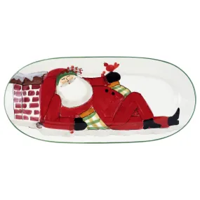 VIETRI Old St. Nick Small Oval Platter