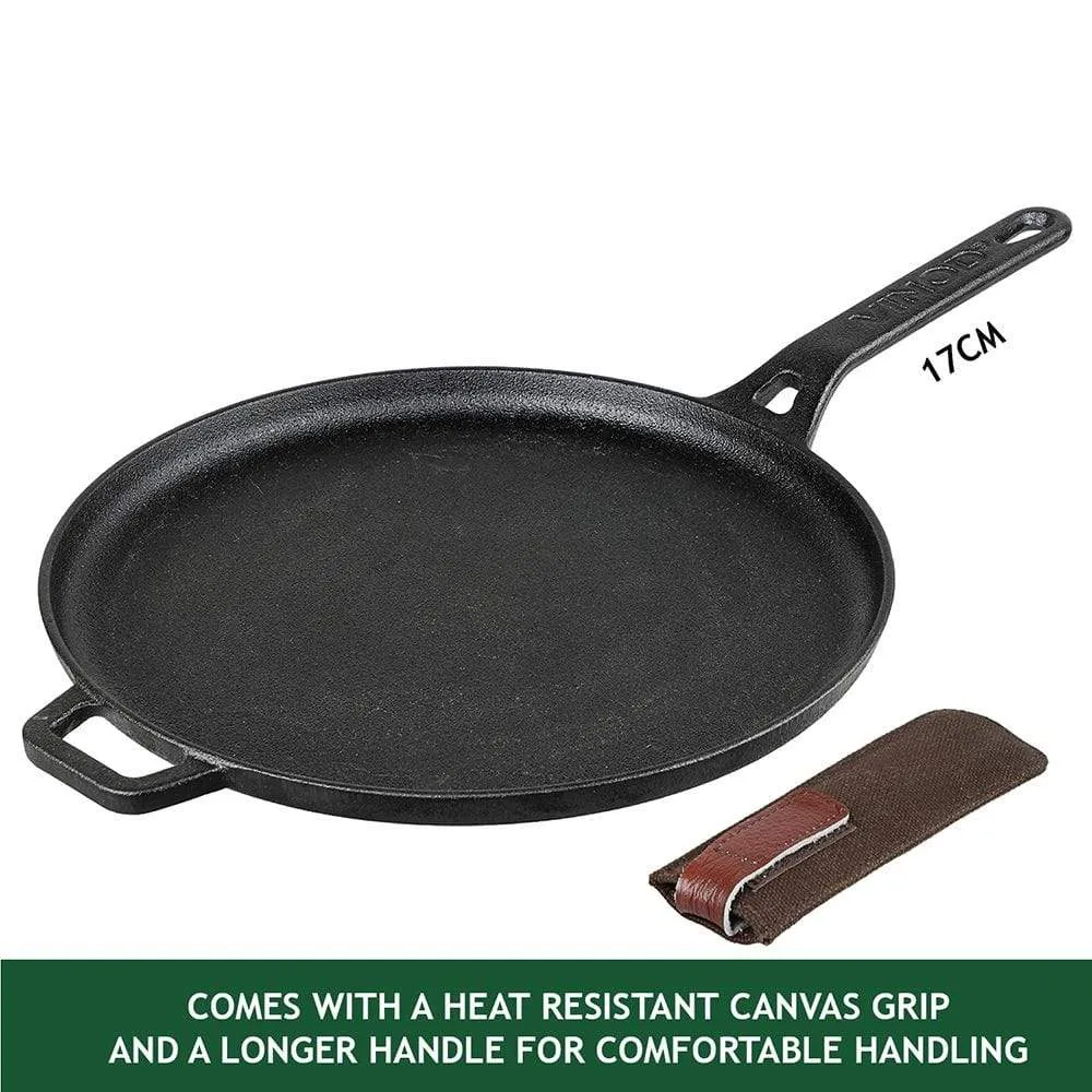 Vinod Legacy Pre - Seasoned Cast Iron Dosa Tawa - 28 Cm