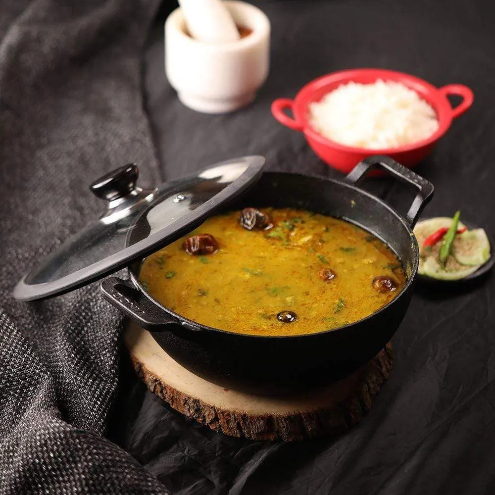 Vinod Legacy Pre Seasoned Cast Iron Kadai