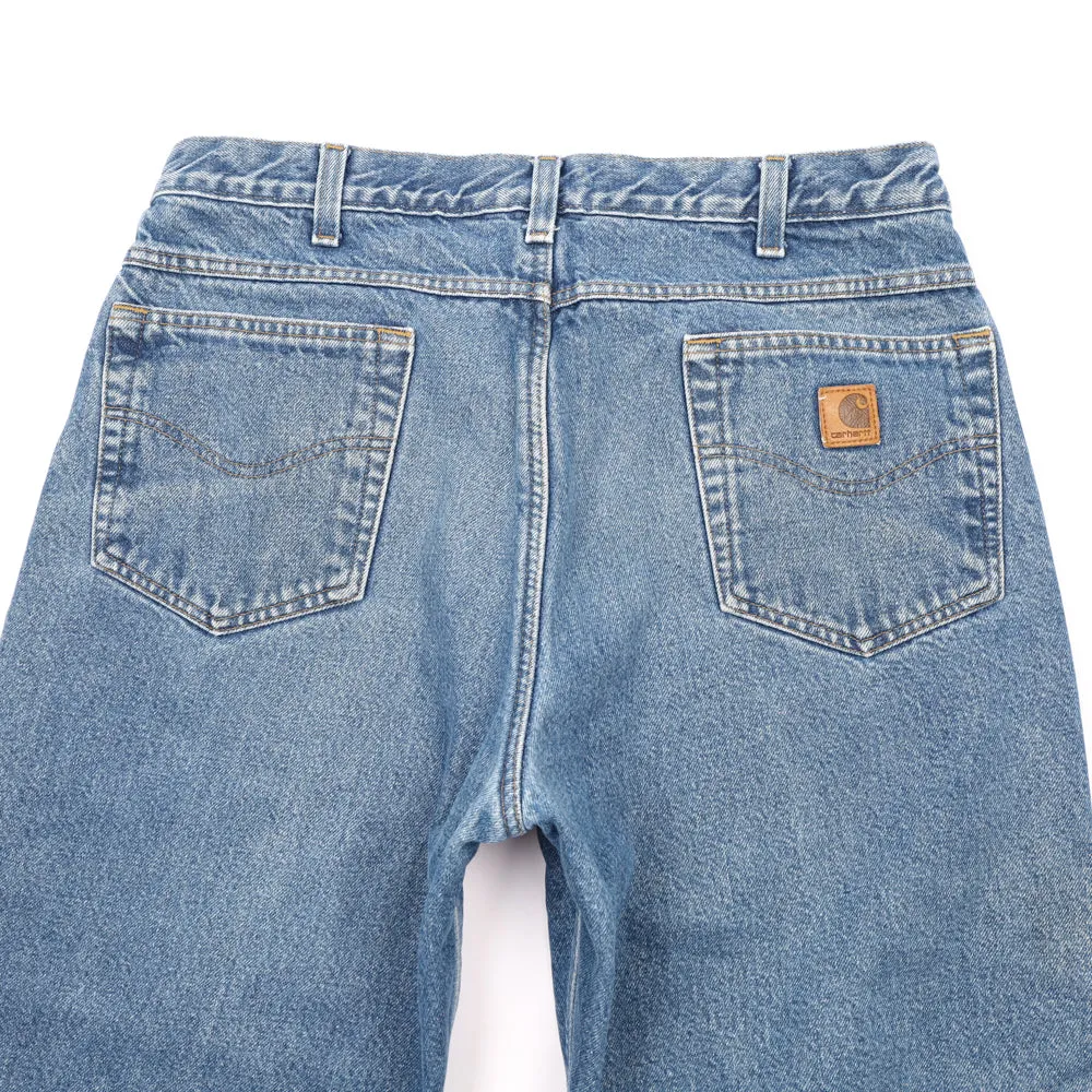 Vintage Carhartt Blanket Lined Straight Leg Denim Pants - Large