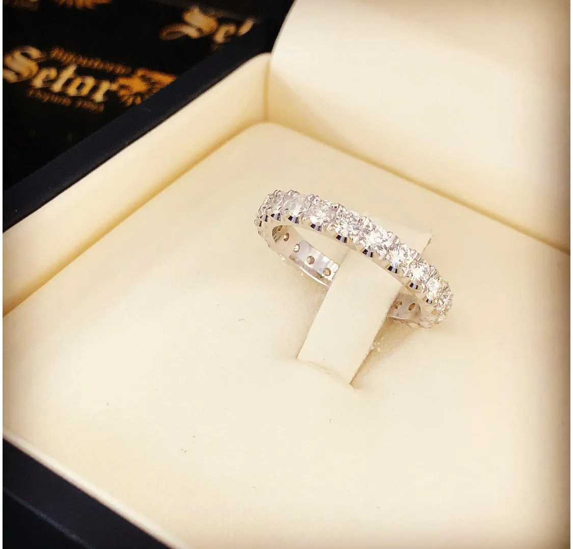 White gold eternity ring