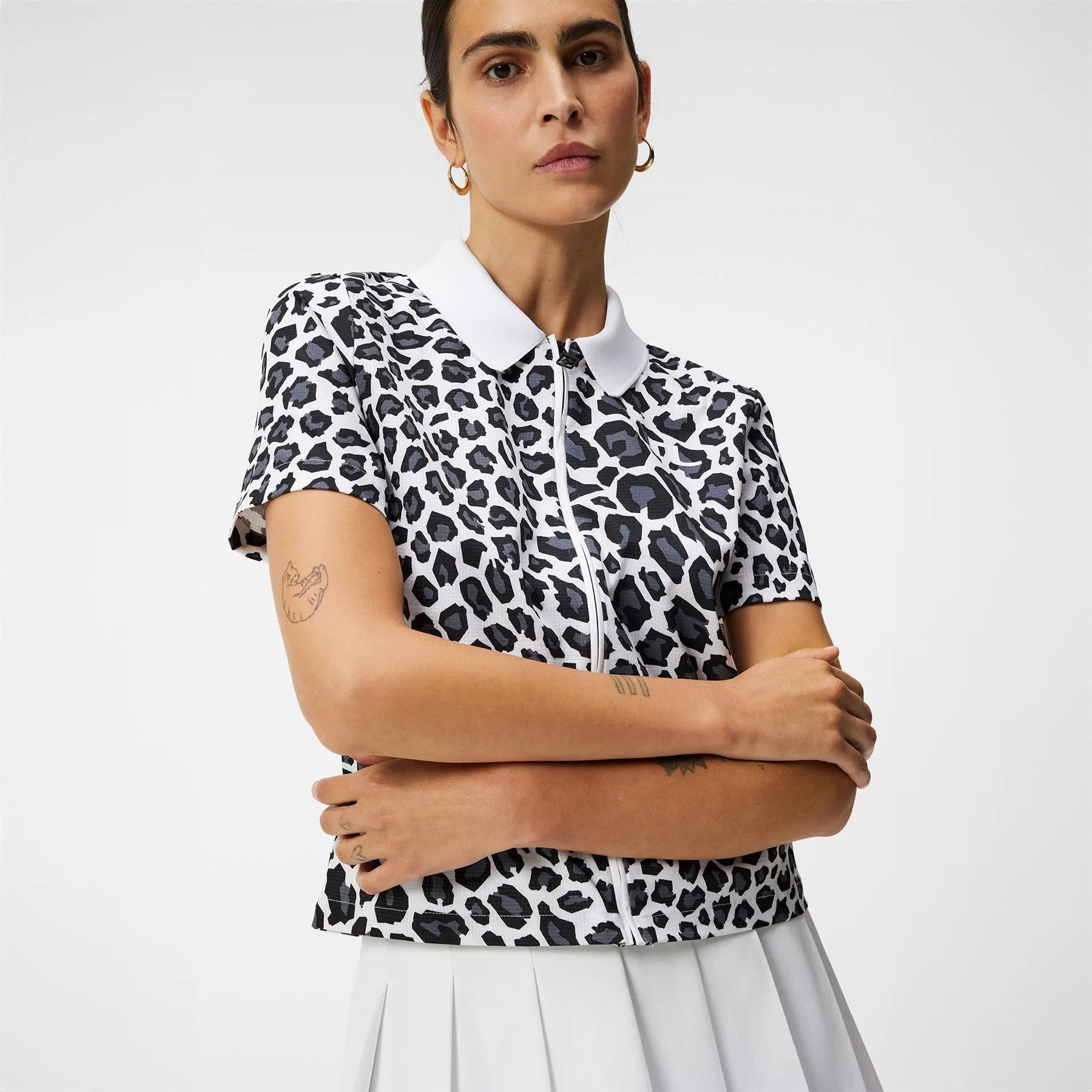 Womens Violette Printed Shirt BW Leopard - W23