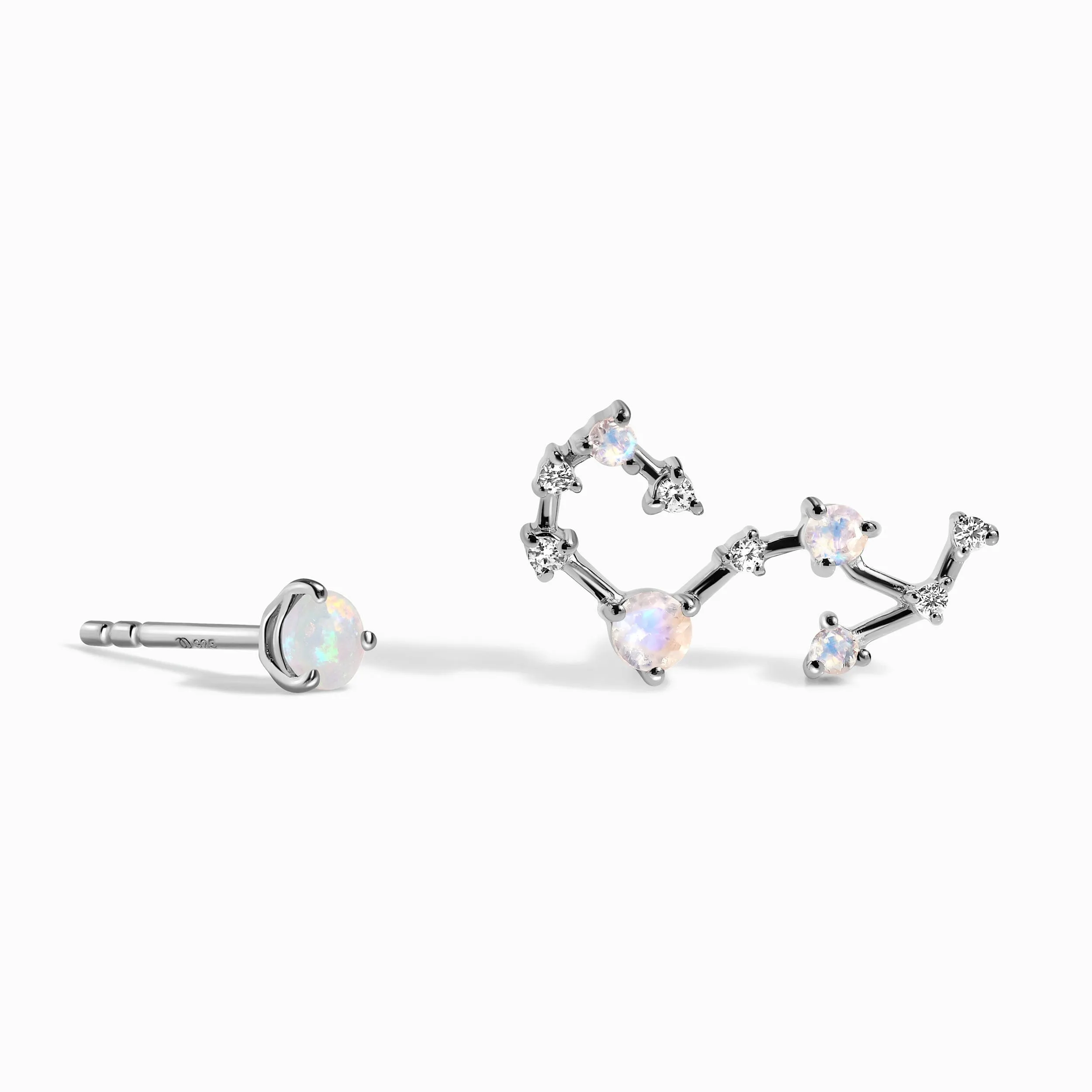 Zodiac Birthstone Studs - Scorpio Opal